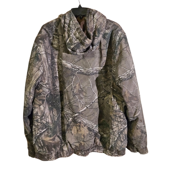 Realtree Hunting Field Jacket Water-Resistant Camo Fabric Men size 2XL w/ flaw - Picture 2 of 16
